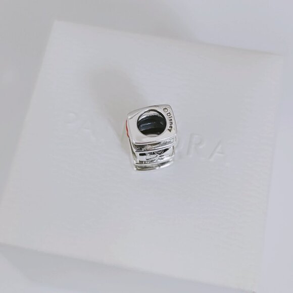 Pandora Minnie Mouse Bow & Mum Charm 925 Sterling Silver Bracelet Pendant - Picture 9 of 9